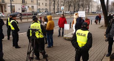 Protest w sprawie mostu na Placu Wilsona